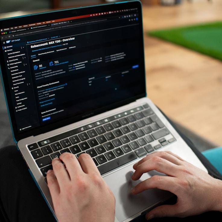 Android app development interface